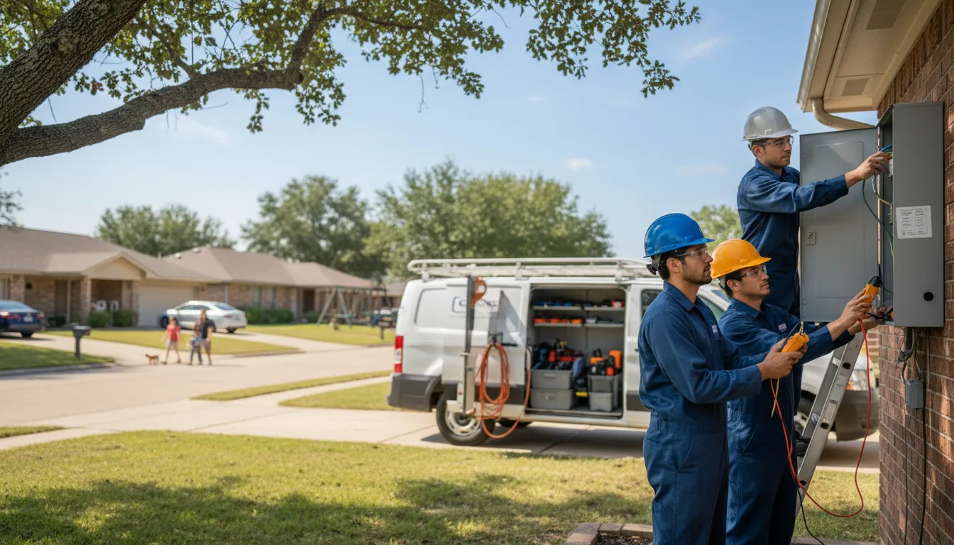 Certified electrician providing emergency electrical services in Le Mars, IA